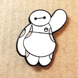 Big Hero 6 Baymax Enamel Pin Disney Collectible Cartoon Lapel Pin Rubber Back